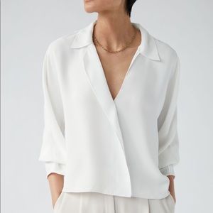 NWOT Babaton Martin Blouse in colour Noble